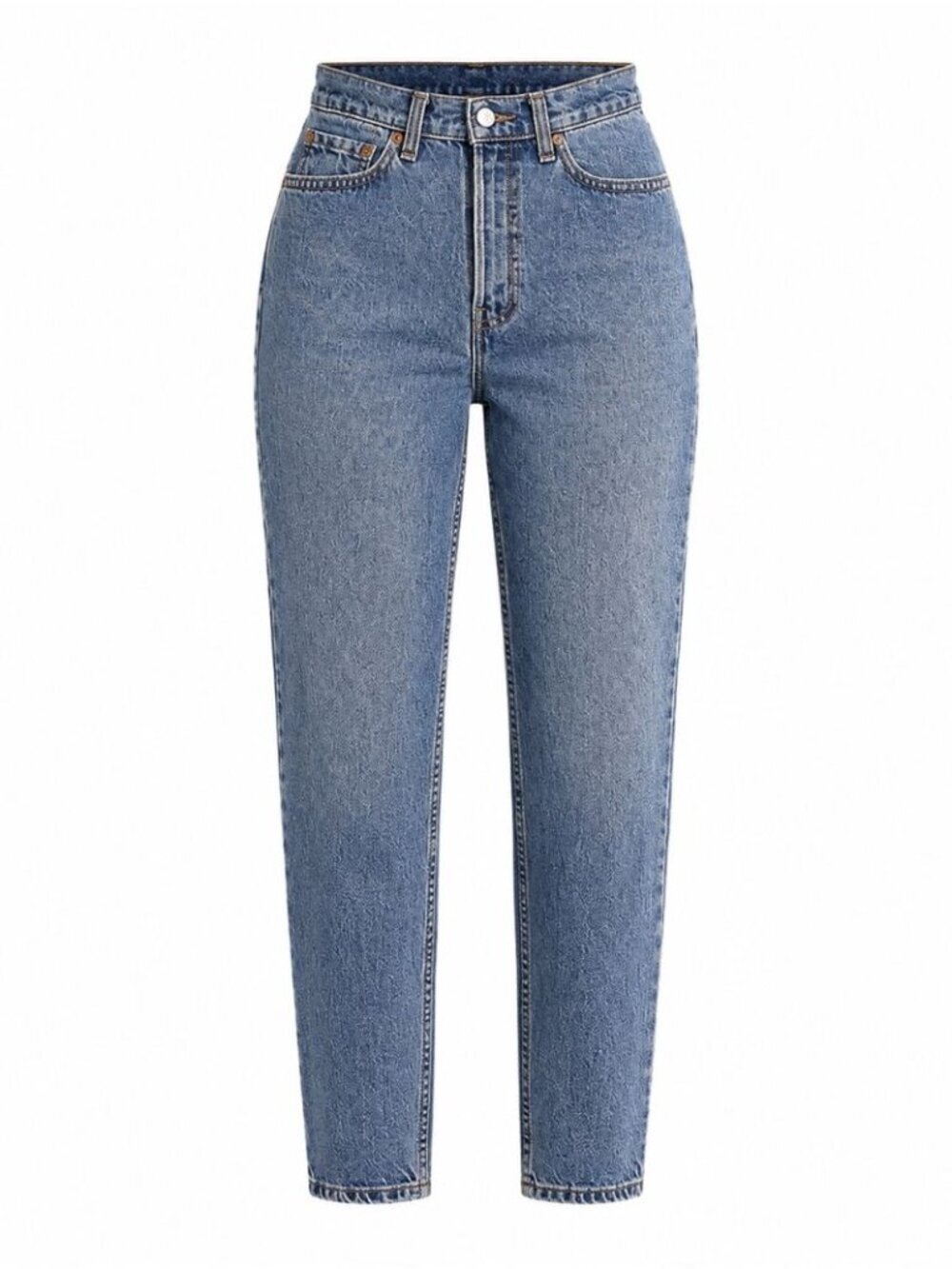 Vintage Levi's 521 High Rise Tapered Jeans Blue 8 Petite Mom Denim